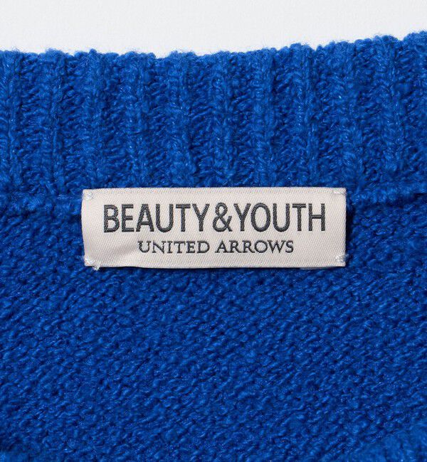 BEAUTY&YOUTH UNITED ARROWS「クリンプ コットン クルーネック ニット」|ニット・セーター|