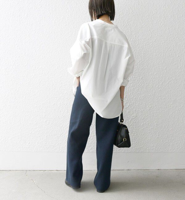 SHIPS any「〈洗濯機可能〉REPREVE バンド カラー シャツ」|シャツ・ブラウス|