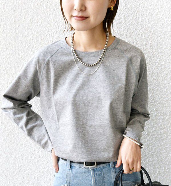 SHIPS for women「〈手洗い可能〉ベースボール TEE」|Tシャツ・カットソー|