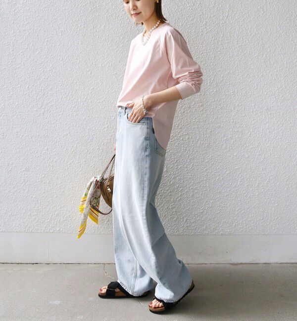 SHIPS for women「〈手洗い可能〉ベースボール TEE」|Tシャツ・カットソー|