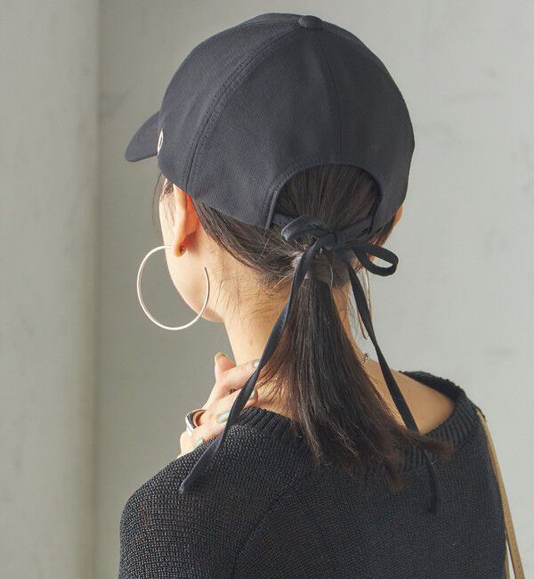 SHIPS for women「Revis.:〈UVカット/撥水〉リボン キャップ」|キャップ・キャスケット|