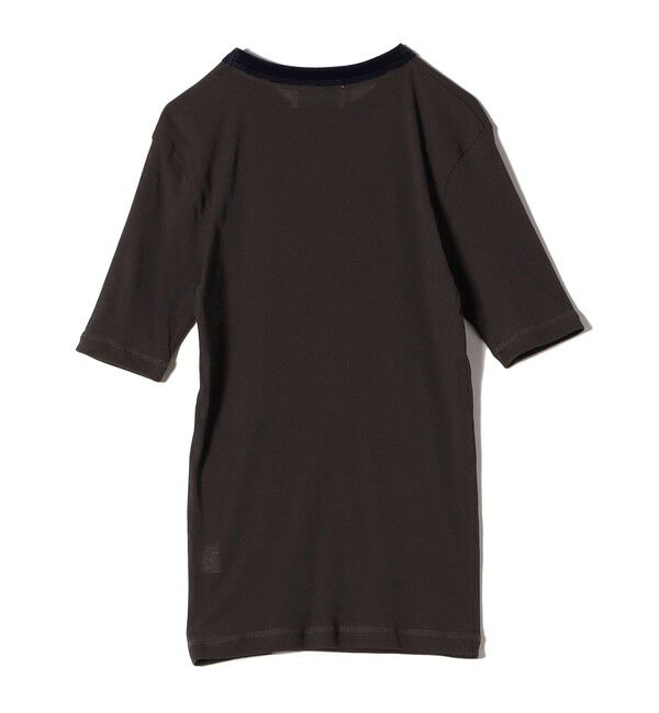 SHIPS for women「SHIPS NINE CASE:シアー ロゴ リンガー TEE」|Tシャツ・カットソー|