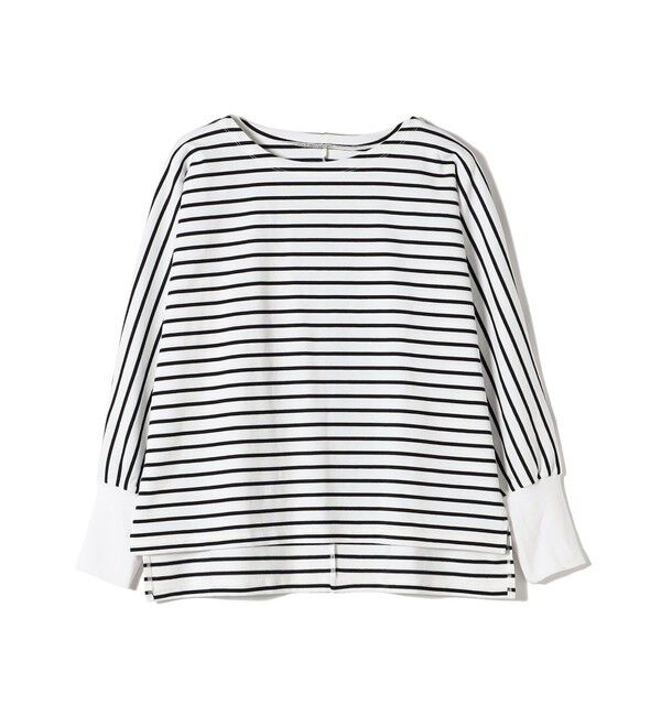 SHIPS for women「【WEB限定】〈手洗い可能〉バック レース 袖 ロング リブ ドルマン プルオーバー」|Tシャツ・カットソー|