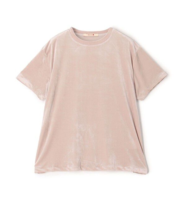 BACCA「inner piece ベロアジャージーTシャツ」|Tシャツ・カットソー|73 ライトパープル