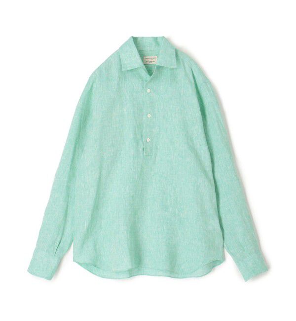 TOMORROWLAND BUYING WEAR「Maria Santangelo リネン ワンピースカラー プルオーバーシャツ」|シャツ・ブラウス|55 グリーン