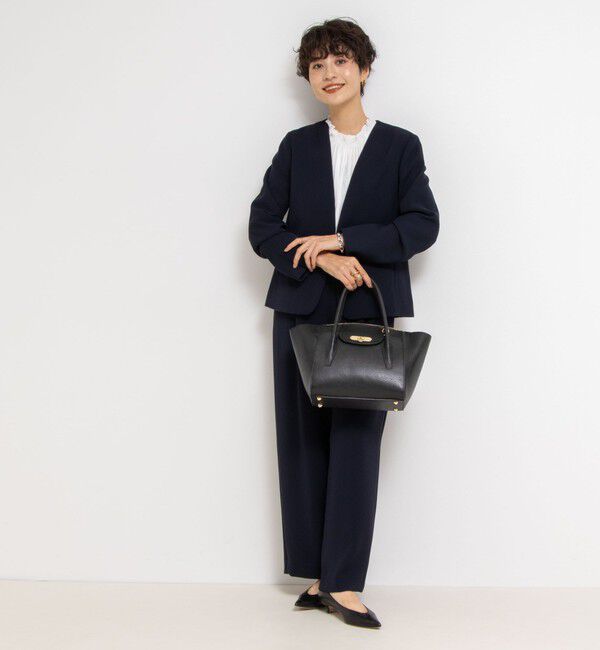 NOLLEY'S「《セットアップ対応》ウォッシャブルダブルクロスワイドパンツ」|その他|