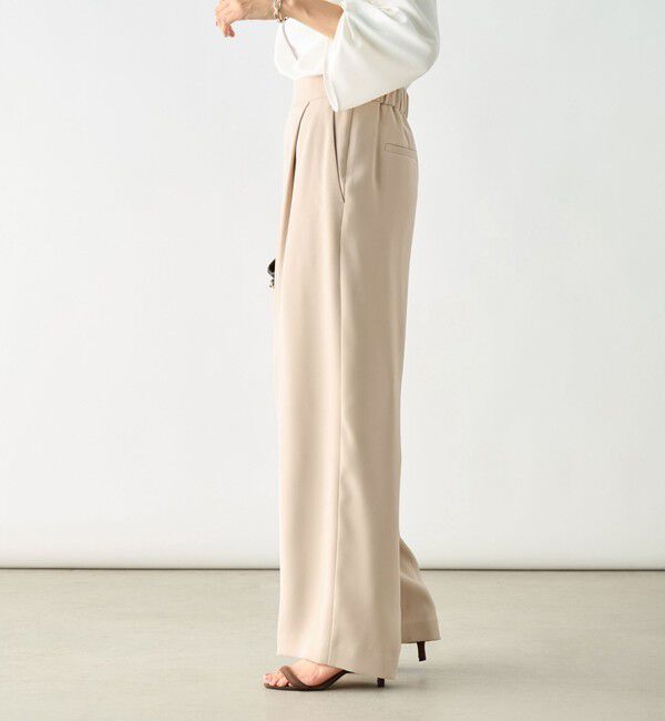 NOLLEY'S「《セットアップ対応》ウォッシャブルダブルクロスワイドパンツ」|その他|