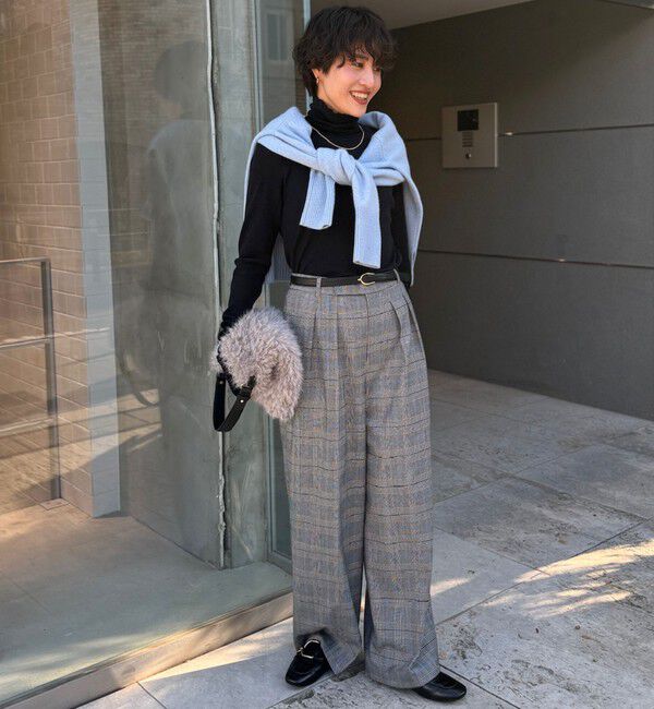 NOLLEY'S「《セットアップ対応》ストレッチツイルワイドパンツ」|その他|