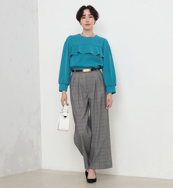 NOLLEY'S「《セットアップ対応》ウォッシャブルダブルクロスブラウス」|シャツ・ブラウス|