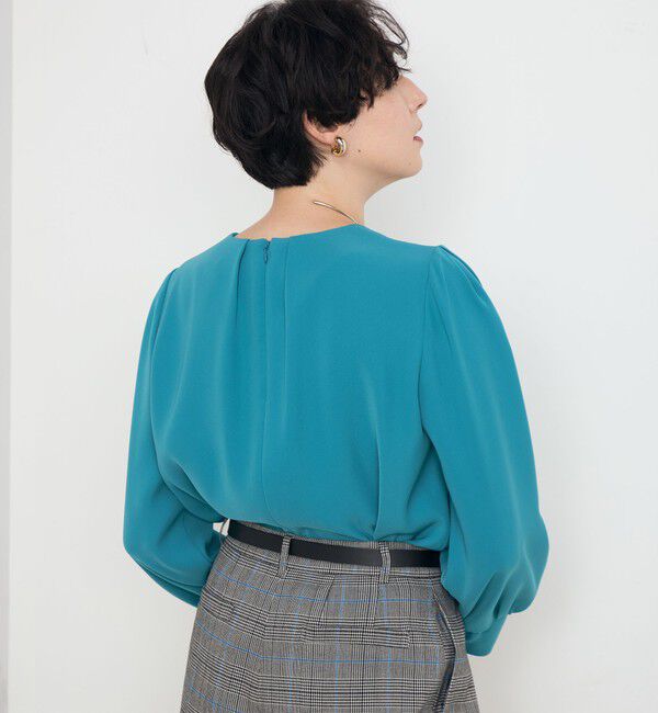 NOLLEY'S「《セットアップ対応》ウォッシャブルダブルクロスブラウス」|シャツ・ブラウス|