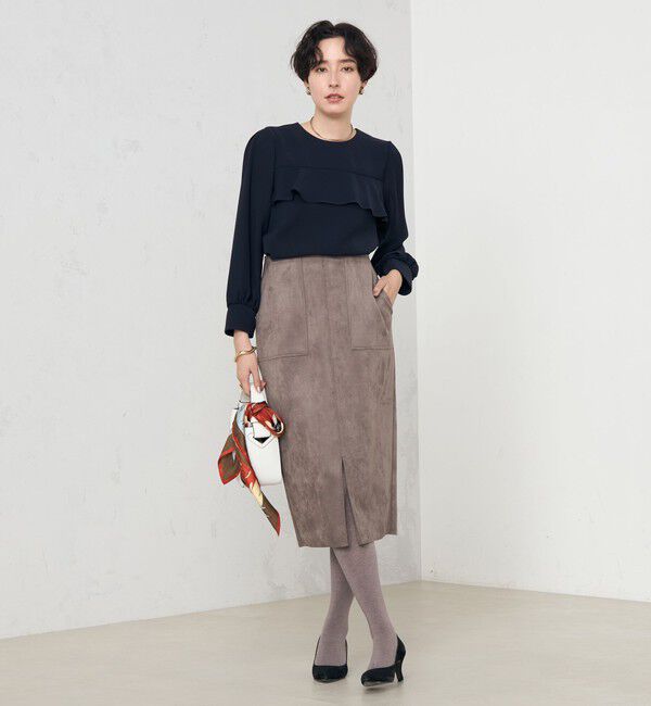 NOLLEY'S「《セットアップ対応》ウォッシャブルダブルクロスブラウス」|シャツ・ブラウス|