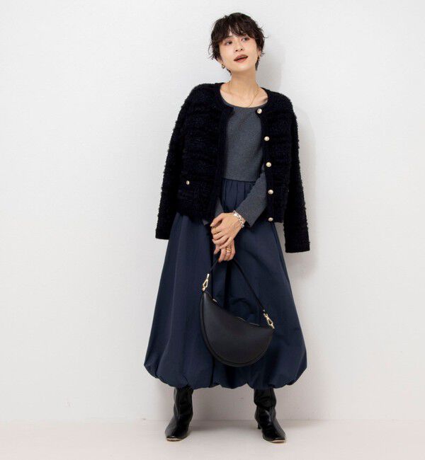 NOLLEY'S sophi「タフタバルーンスカート2WAYニットワンピース」|ワンピース|