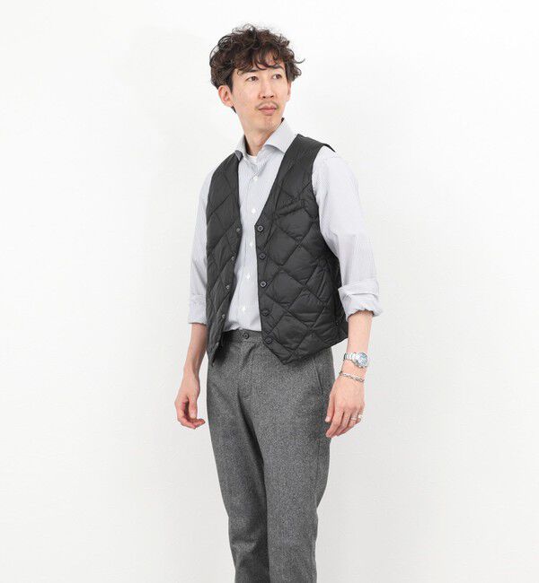 NOLLEY'S goodman「【TAION/タイオン】SINGLE SNAP BUTTON DOWN GILET 25AW」|ダウンベスト・ベスト|