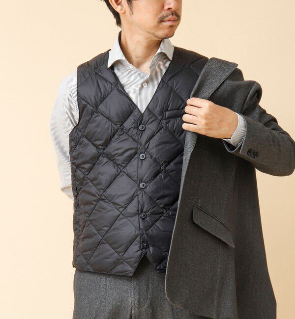 NOLLEY'S goodman「【TAION/タイオン】SINGLE SNAP BUTTON DOWN GILET 25AW」|ダウンベスト・ベスト|