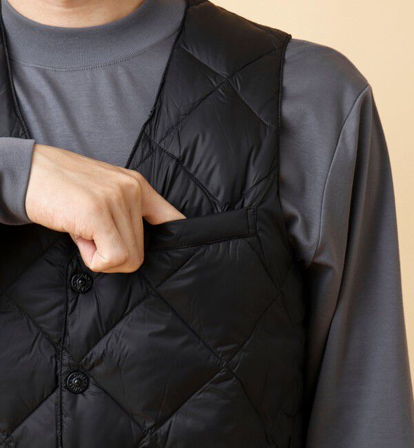 NOLLEY'S goodman「【TAION/タイオン】SINGLE SNAP BUTTON DOWN GILET 25AW」|ダウンベスト・ベスト|