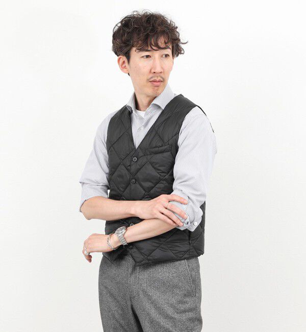 NOLLEY'S goodman「【TAION/タイオン】SINGLE SNAP BUTTON DOWN GILET 25AW」|ダウンベスト・ベスト|