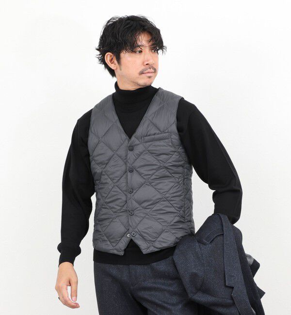 NOLLEY'S goodman「【TAION/タイオン】SINGLE SNAP BUTTON DOWN GILET 25AW」|ダウンベスト・ベスト|