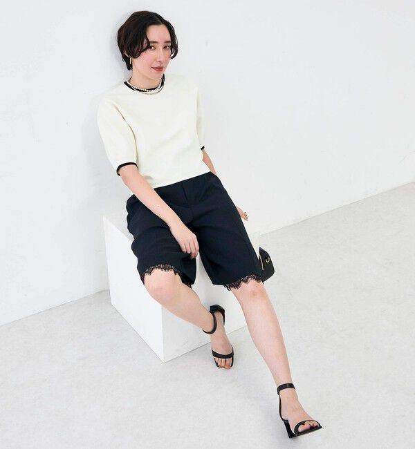NOLLEY'S「《セットアップ対応》ウォッシャブルハイスペック麻調2WAYハーフパンツ」|その他|
