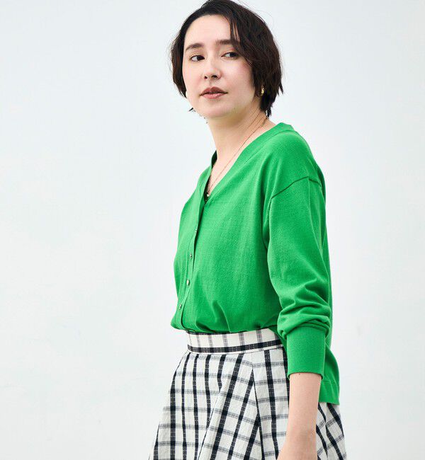 NOLLEY'S「【一部WEB限定カラー】《手洗い可能》エアリータッチゆったりVネックカーディガン」|カーディガン|