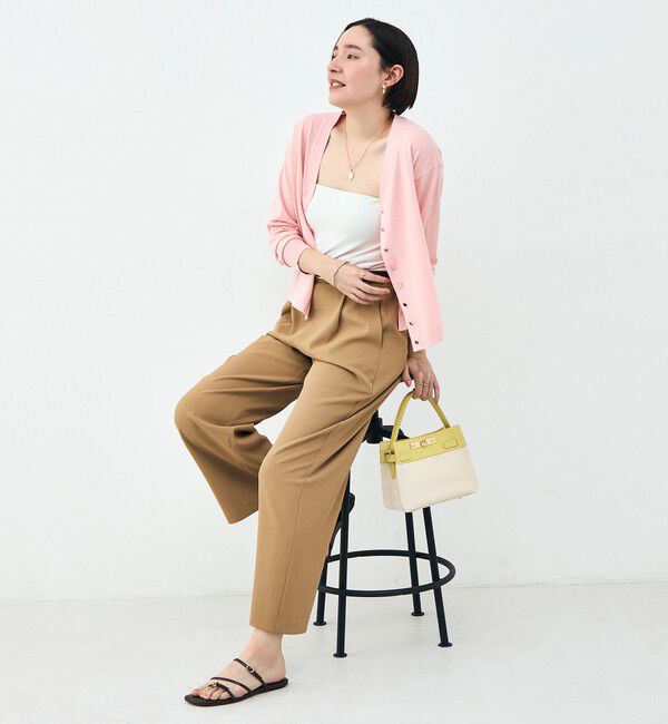 NOLLEY'S「【一部WEB限定カラー】《手洗い可能》エアリータッチゆったりVネックカーディガン」|カーディガン|