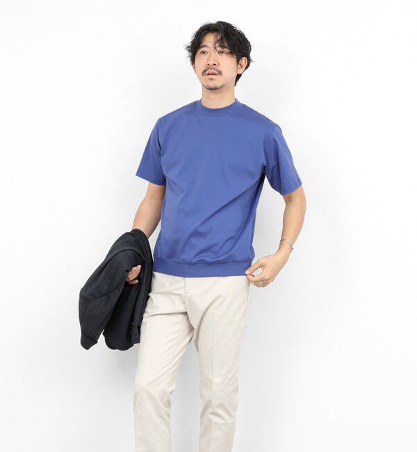 NOLLEY'S goodman「《ビジカジ対応》シルケットスムース クルーネックドレスTシャツ 26SS」|Tシャツ・カットソー|