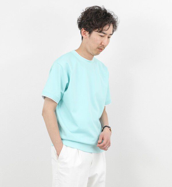 NOLLEY'S goodman「超長綿ハイゲージポンチ フェイクレイヤードTシャツ 26SS」|Tシャツ・カットソー|