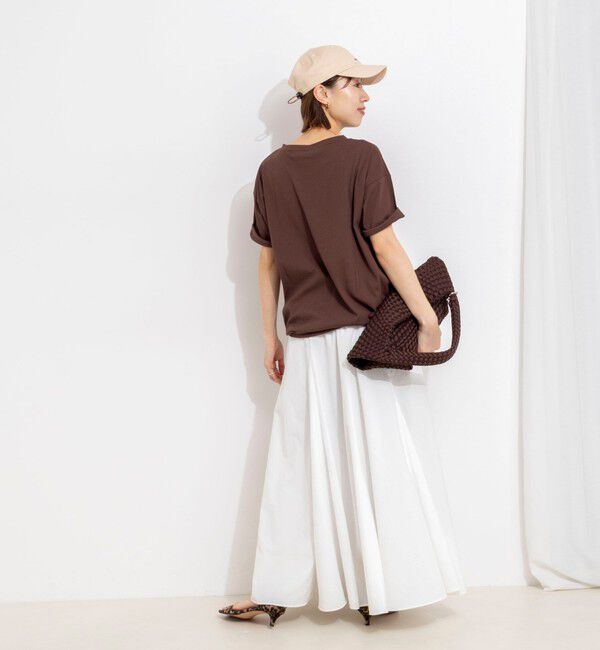 Rie Miller「ウォッシャブルドローストTシャツ」|Tシャツ・カットソー|