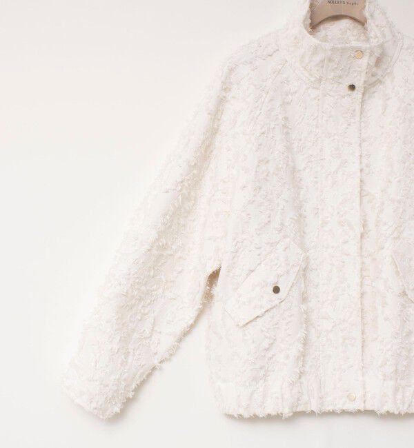 NOLLEY'S sophi「【WEB＆一部店舗限定アイテム】ウォッシャブルカットジャガードブルゾン」|ブルゾン・スタジャン|
