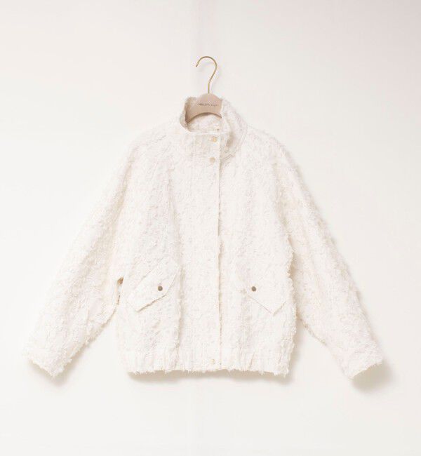 NOLLEY'S sophi「【WEB＆一部店舗限定アイテム】ウォッシャブルカットジャガードブルゾン」|ブルゾン・スタジャン|