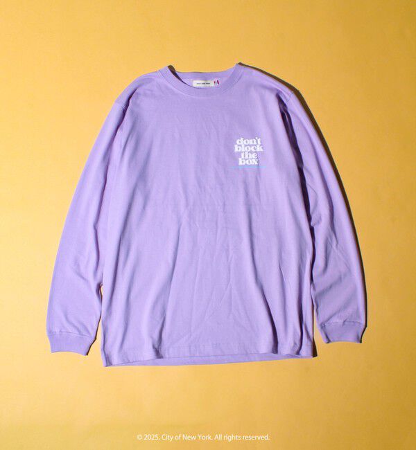 GLOSTER「【GOOD ROCK SPEED】NYC 発砲プリント ロングスリーブTシャツ ロンT」|Tシャツ・カットソー|