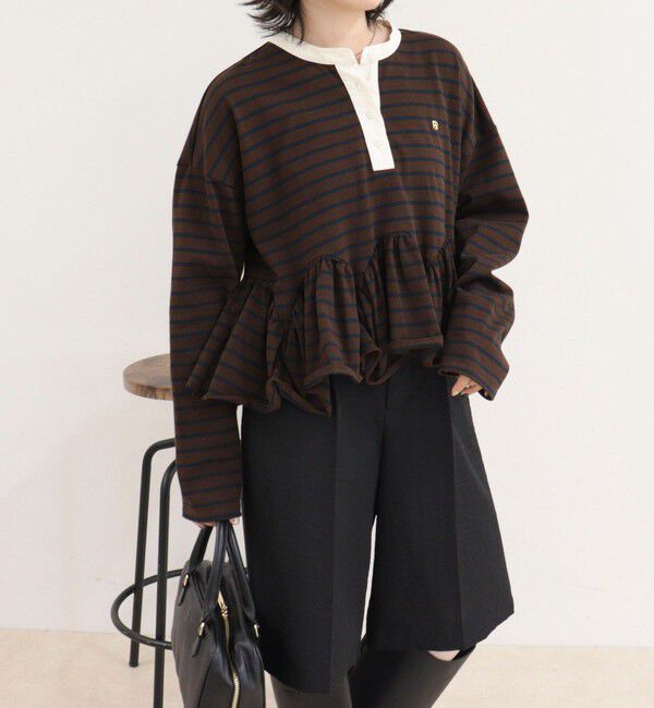 fredy emue「ペプラムラガープルオーバー」|Tシャツ・カットソー|