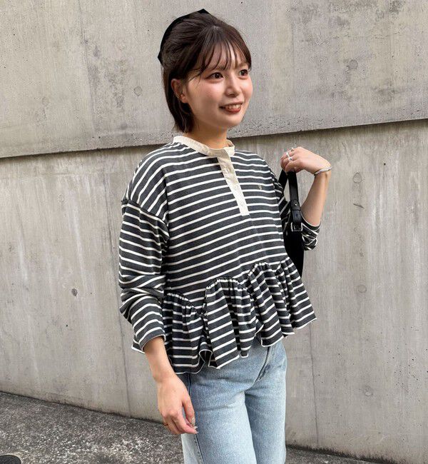 fredy emue「ペプラムラガープルオーバー」|Tシャツ・カットソー|