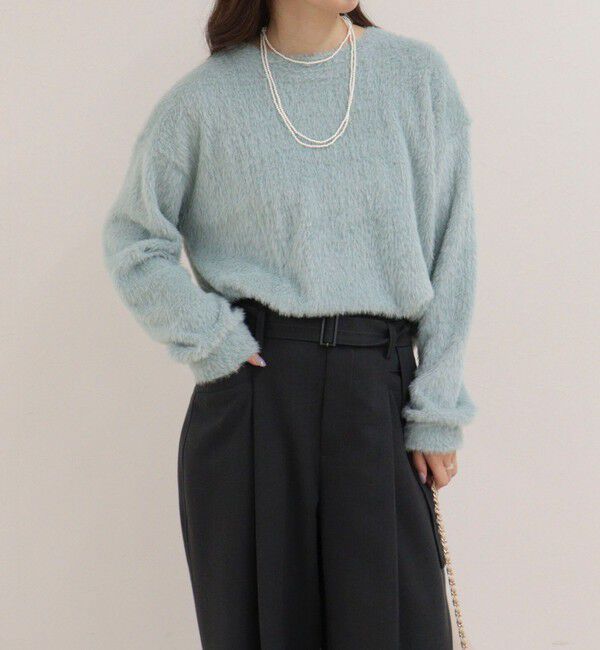 fredy emue「シャギー裾タックプルオーバー」|Tシャツ・カットソー|