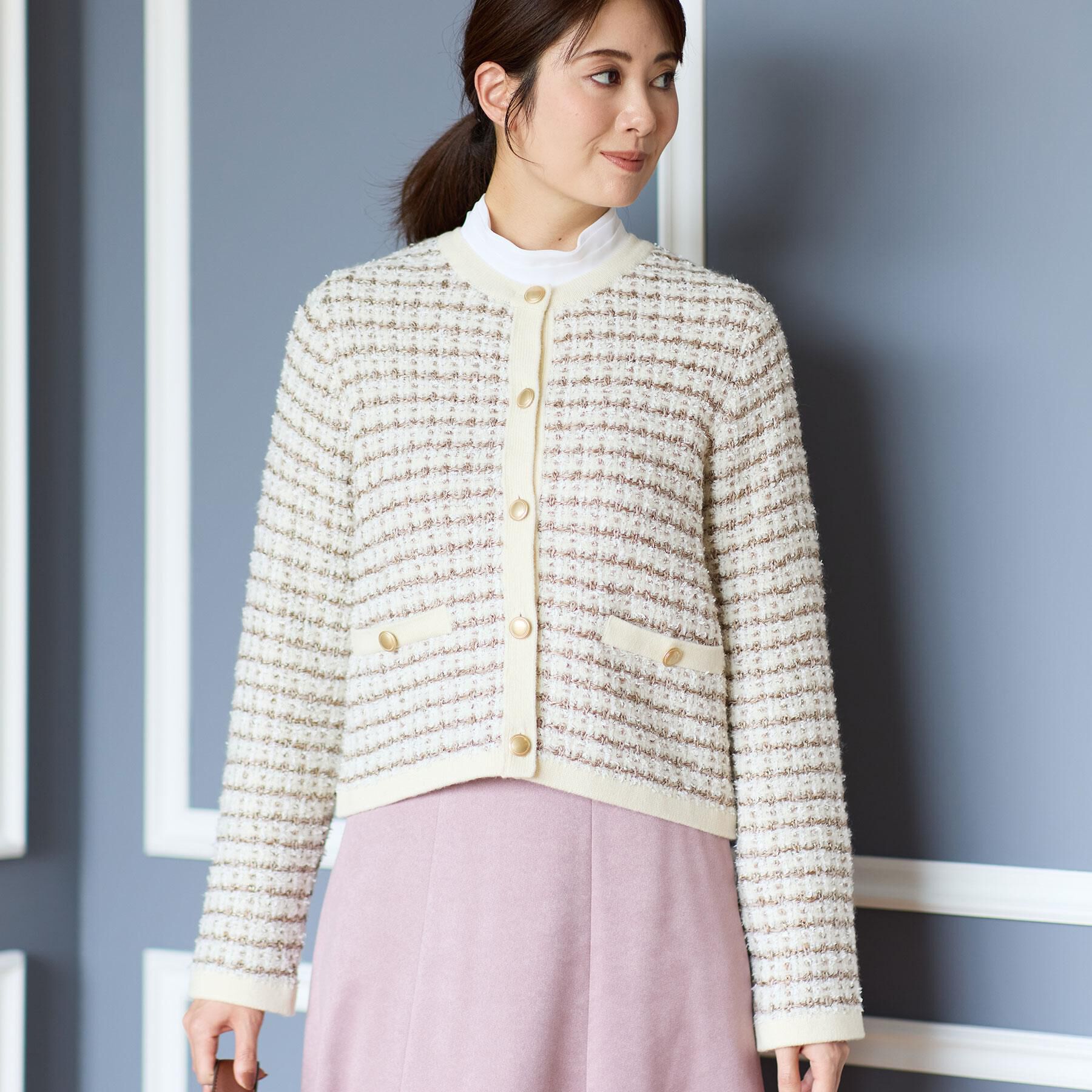 Reflect「【SS-4Lサイズ／通勤／セレモニー】プチハイネック シフォンブラウス」|シャツ・ブラウス|