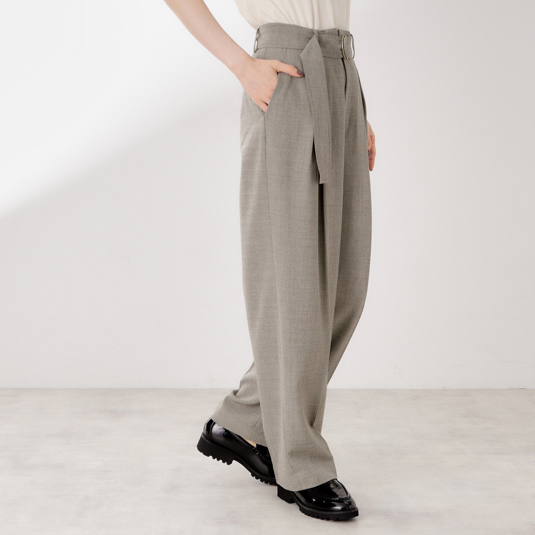 THE SHOP TK「ベルト付バレルパンツ【セットアップ可】/CAVIANシリーズ」|その他|