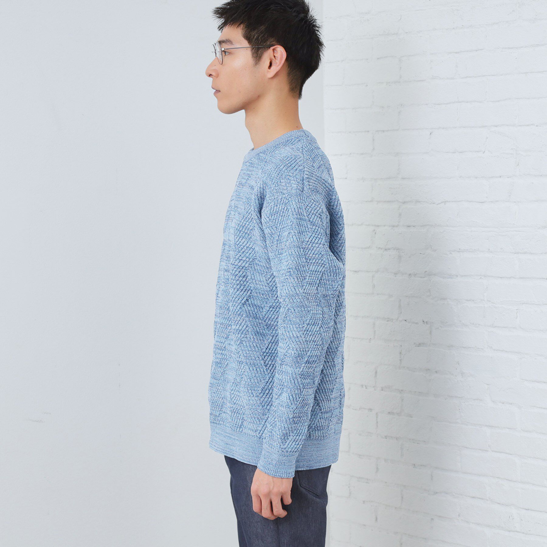 THE SHOP TK「【頑張りすぎないオシャレ】ミックスヤーンニット　洗濯機OK／軽量」|ニット・セーター|