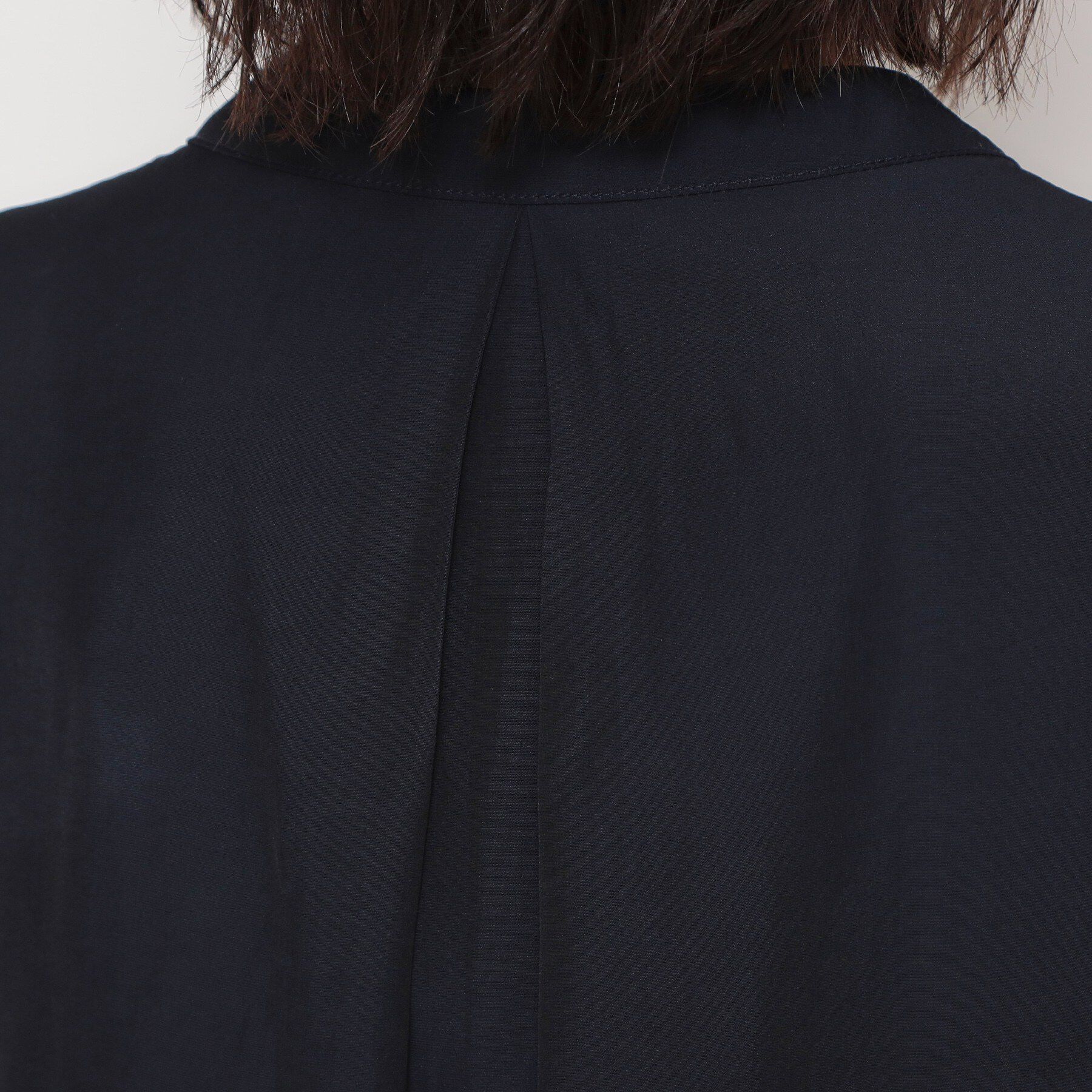 THE SHOP TK「【通勤スタイルに】ヴィンテージサテンギャザーブラウス」|シャツ・ブラウス|