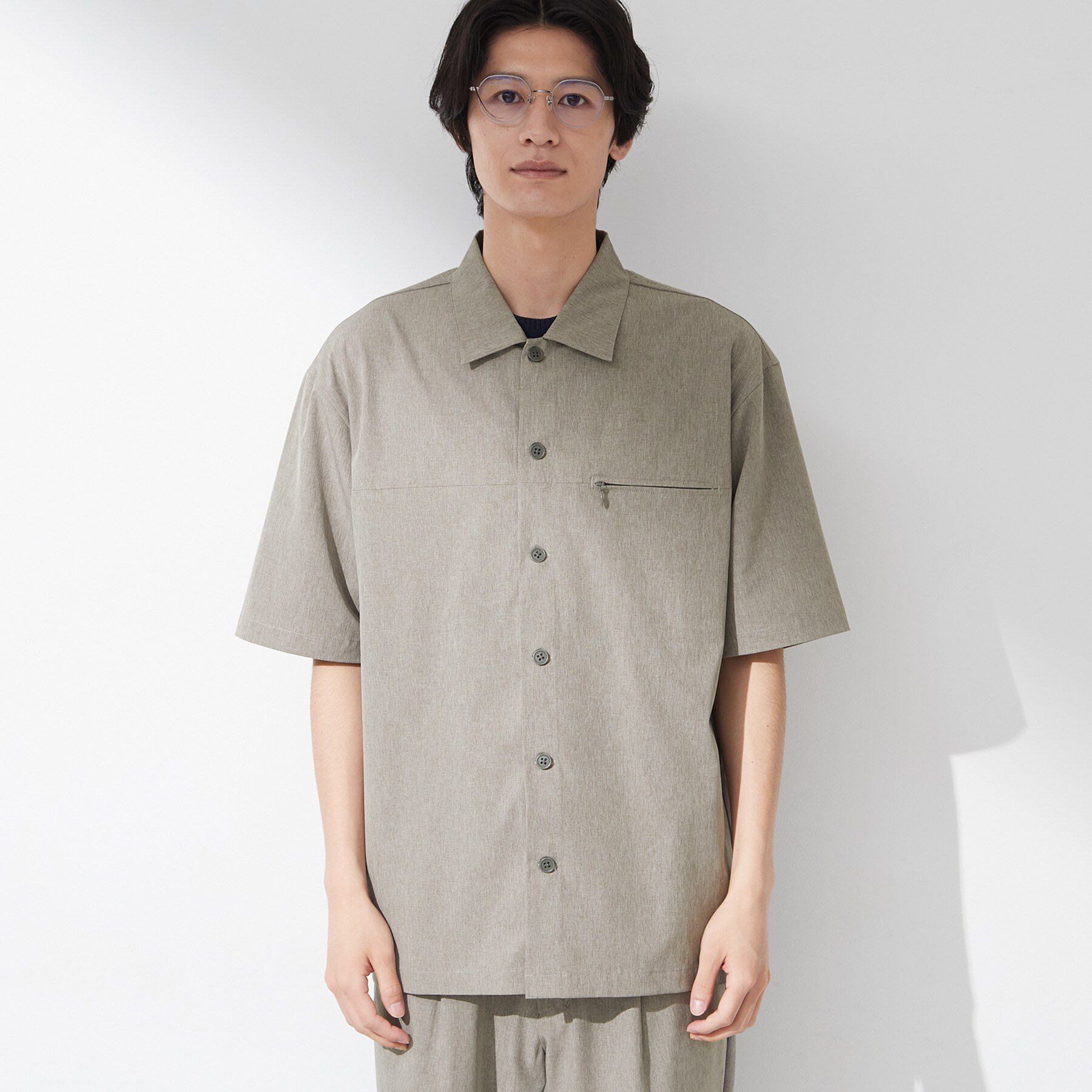 THE SHOP TK「【吸水速乾／防シワ／マシンウォッシャブル】ハイドロクール 半袖シャツ」|シャツ・ブラウス|