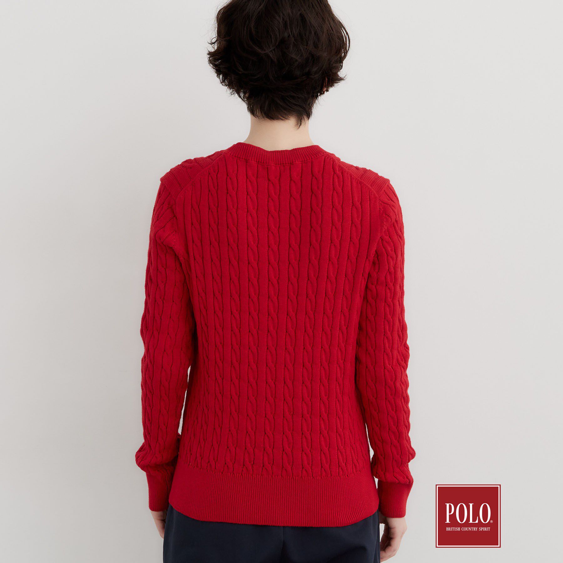 THE SHOP TK「POLO BCS/ケーブルニット」|ニット・セーター|
