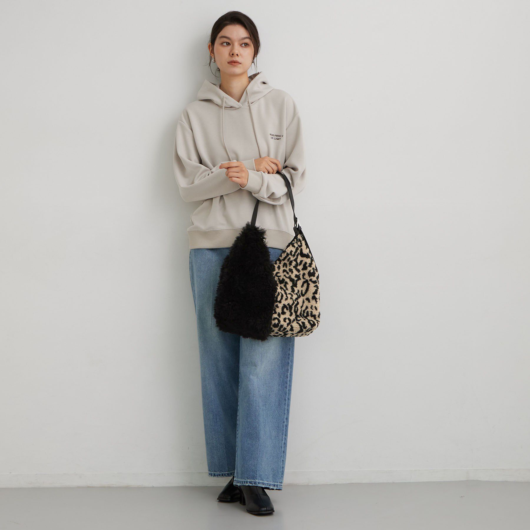 THE SHOP TK「ボア配色ワンショルダーバッグ」|トートバッグ|