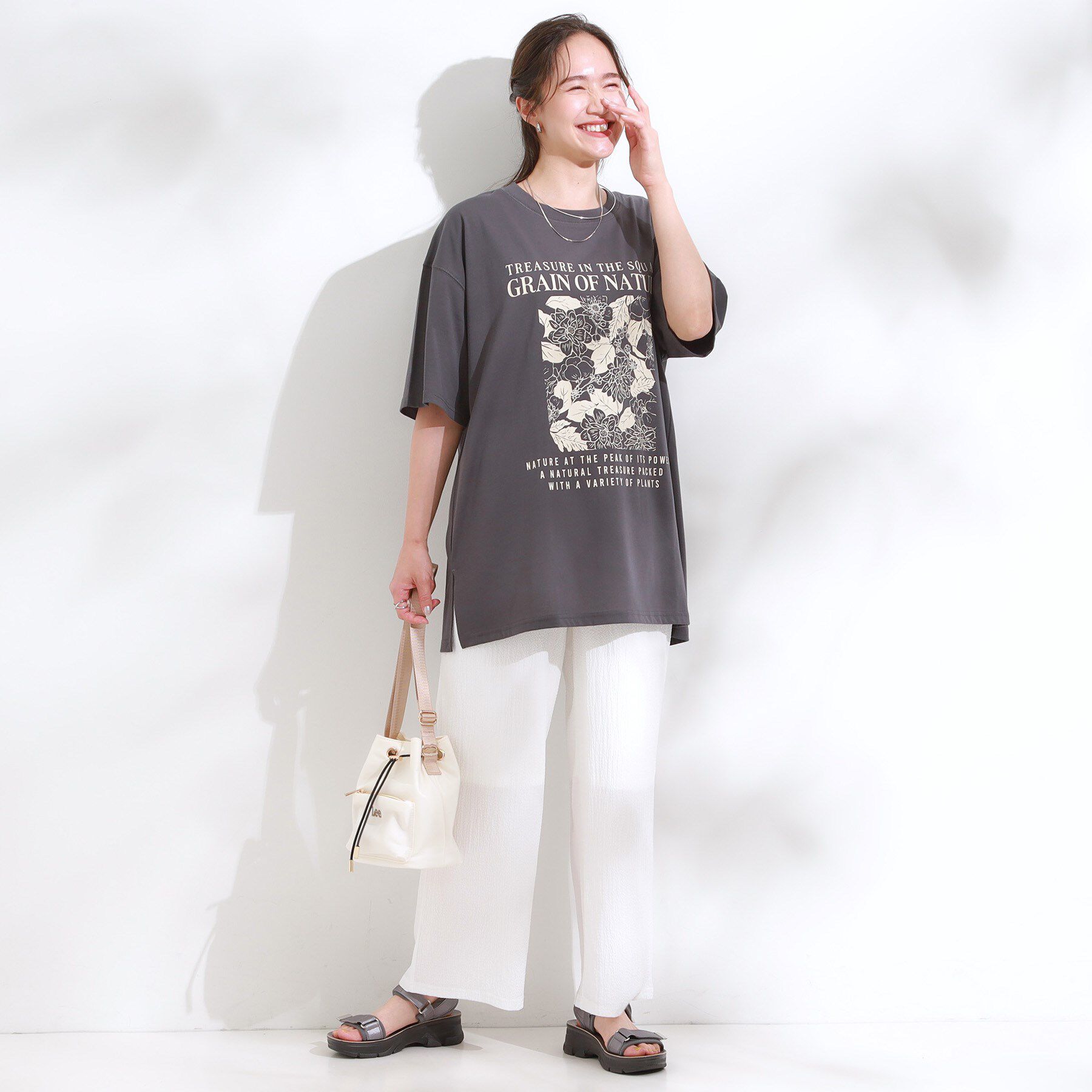 SHOO･LA･RUE「【S-LL/セットアップ可】リラックスカジュアルに ぽこぽこイージーパンツ」|その他|