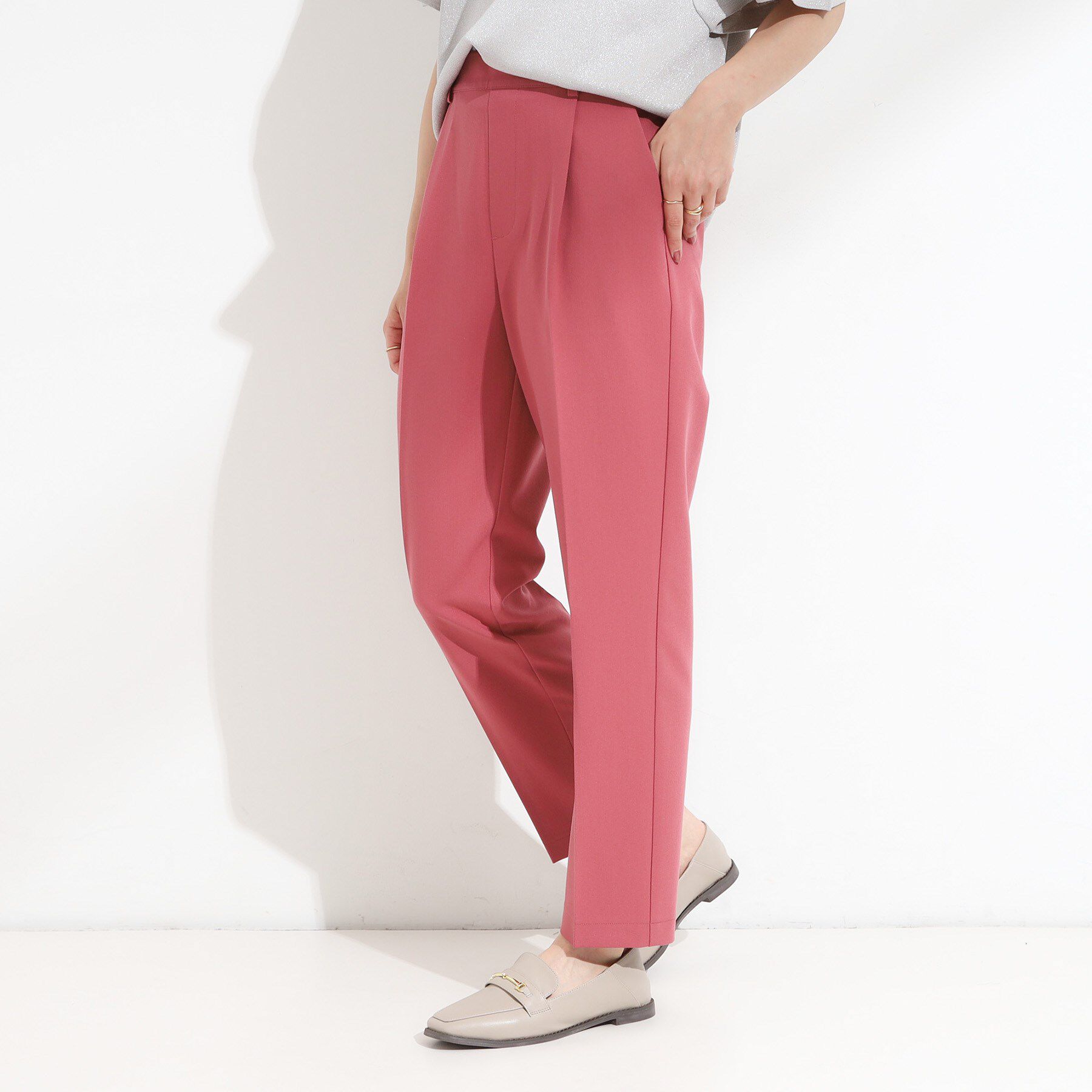SHOO･LA･RUE「【高レビュー/SS-LL/美脚シルエット】すっきりきれい見え テーパードパンツ」|その他|