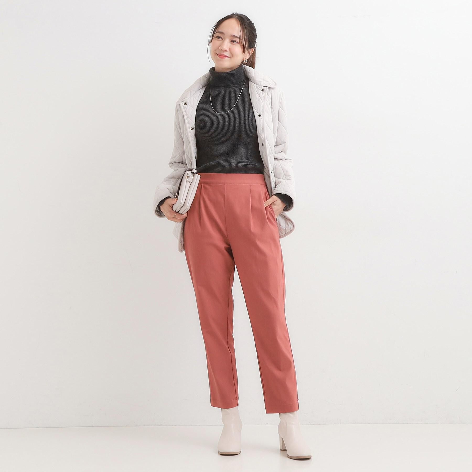 SHOO･LA･RUE「【高レビュー/洗濯機可/SS-LL】あったか裏起毛 のびのびストレッチ テーパードパンツ」|その他|