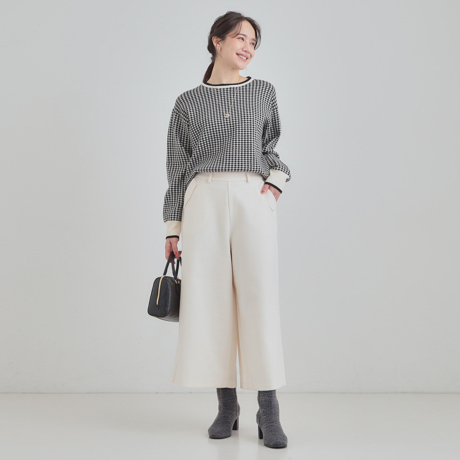 SHOO･LA･RUE「【高レビュー】ウエストゴムで穿きやすい　ガウチョパンツ」|その他|