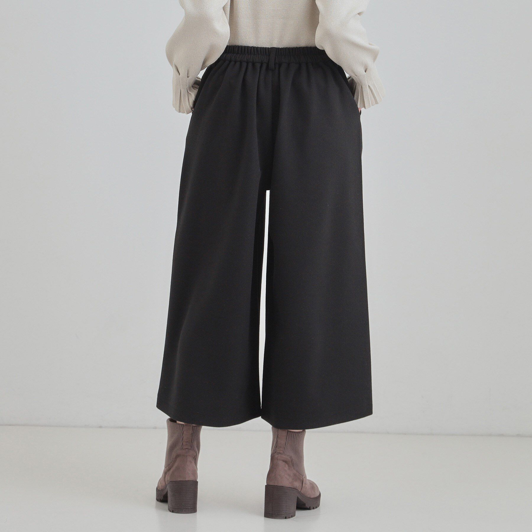 SHOO･LA･RUE「【高レビュー】ウエストゴムで穿きやすい　ガウチョパンツ」|その他|