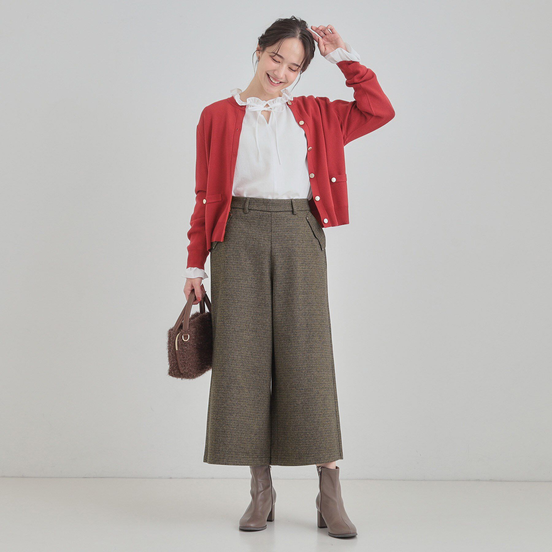 SHOO･LA･RUE「【高レビュー】ウエストゴムで穿きやすい　ガウチョパンツ」|その他|