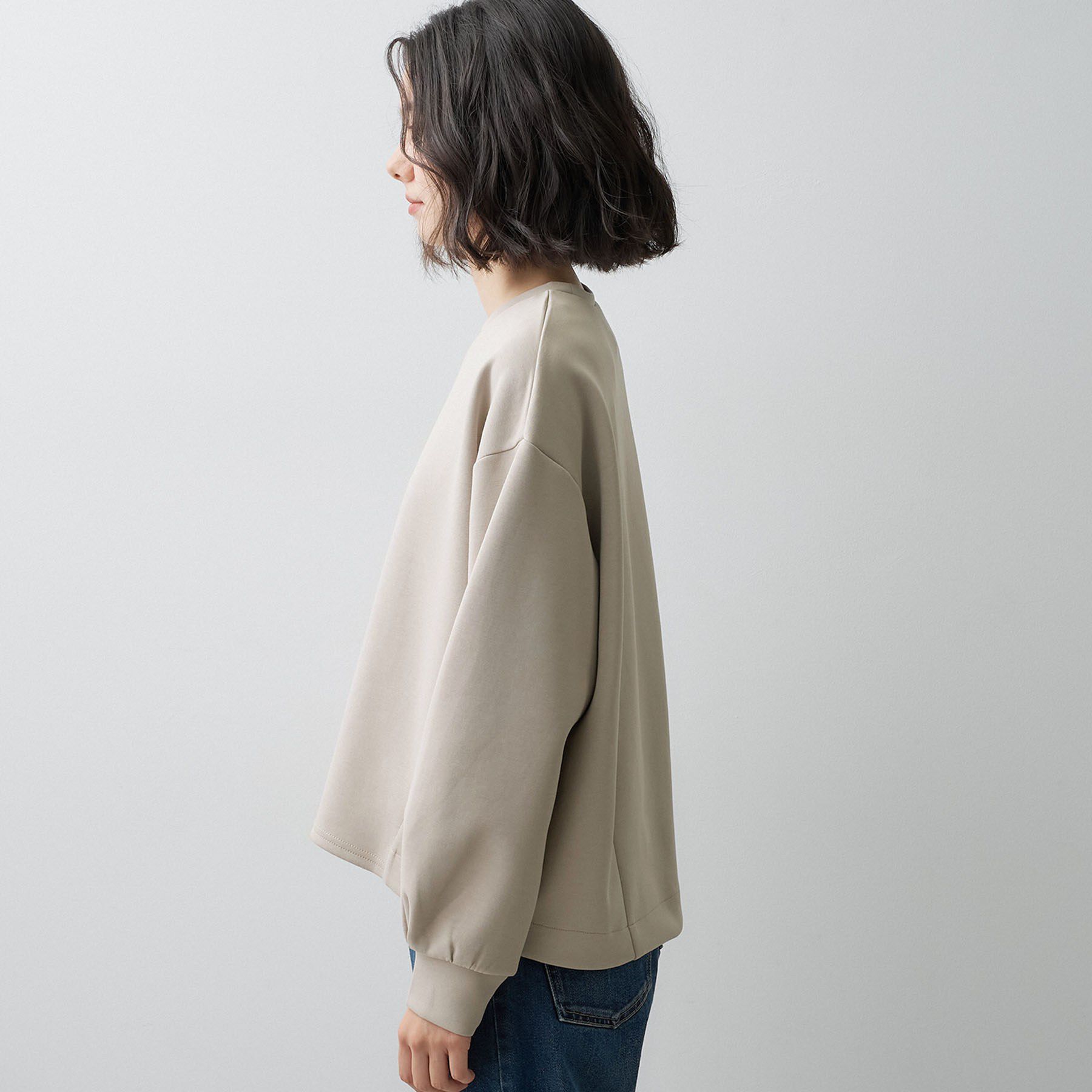 Dessin「【洗える/セットアップ可】コットン混ダンボール プルオーバー」|Tシャツ・カットソー|