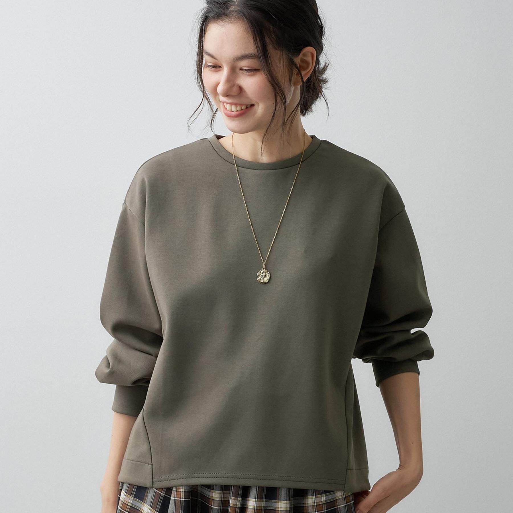 Dessin「【洗える/セットアップ可】コットン混ダンボール プルオーバー」|Tシャツ・カットソー|
