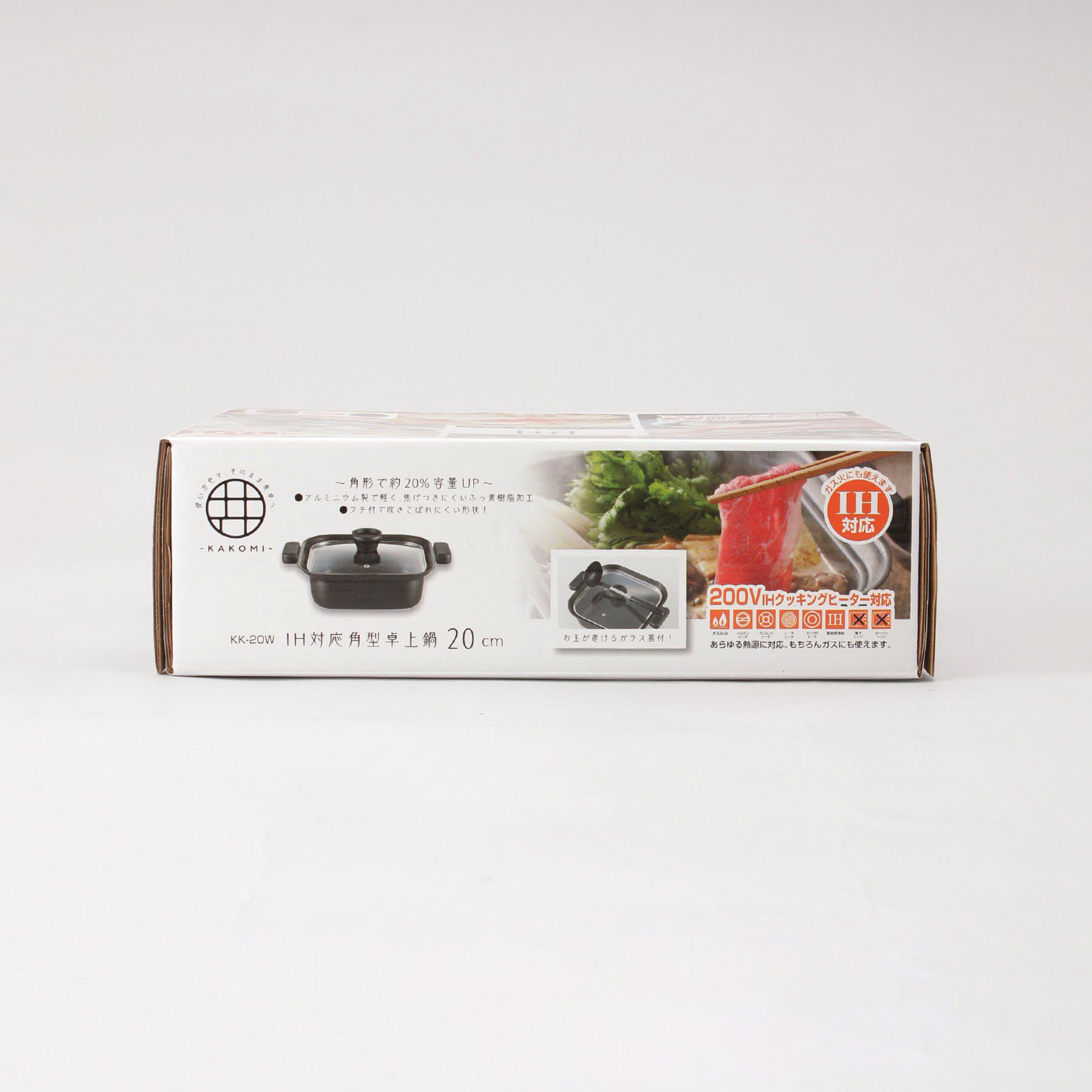 212 KITCHEN STORE「囲 -KAKOMI- IH対応角型卓上鍋20cm」|食器・キッチングッズ|