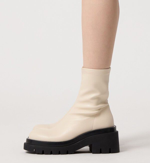 SY UNITED ARROWS「＜SY＞ タンクソールスト ショートブーツ75&uarr;」|ショートブーツ|